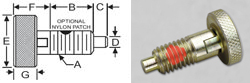 knurled knob spring plunger