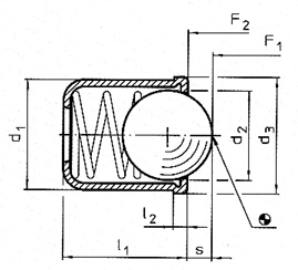 smooth spring plunger with collar diagram