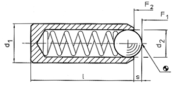 smooth spring plunger without collar diagram